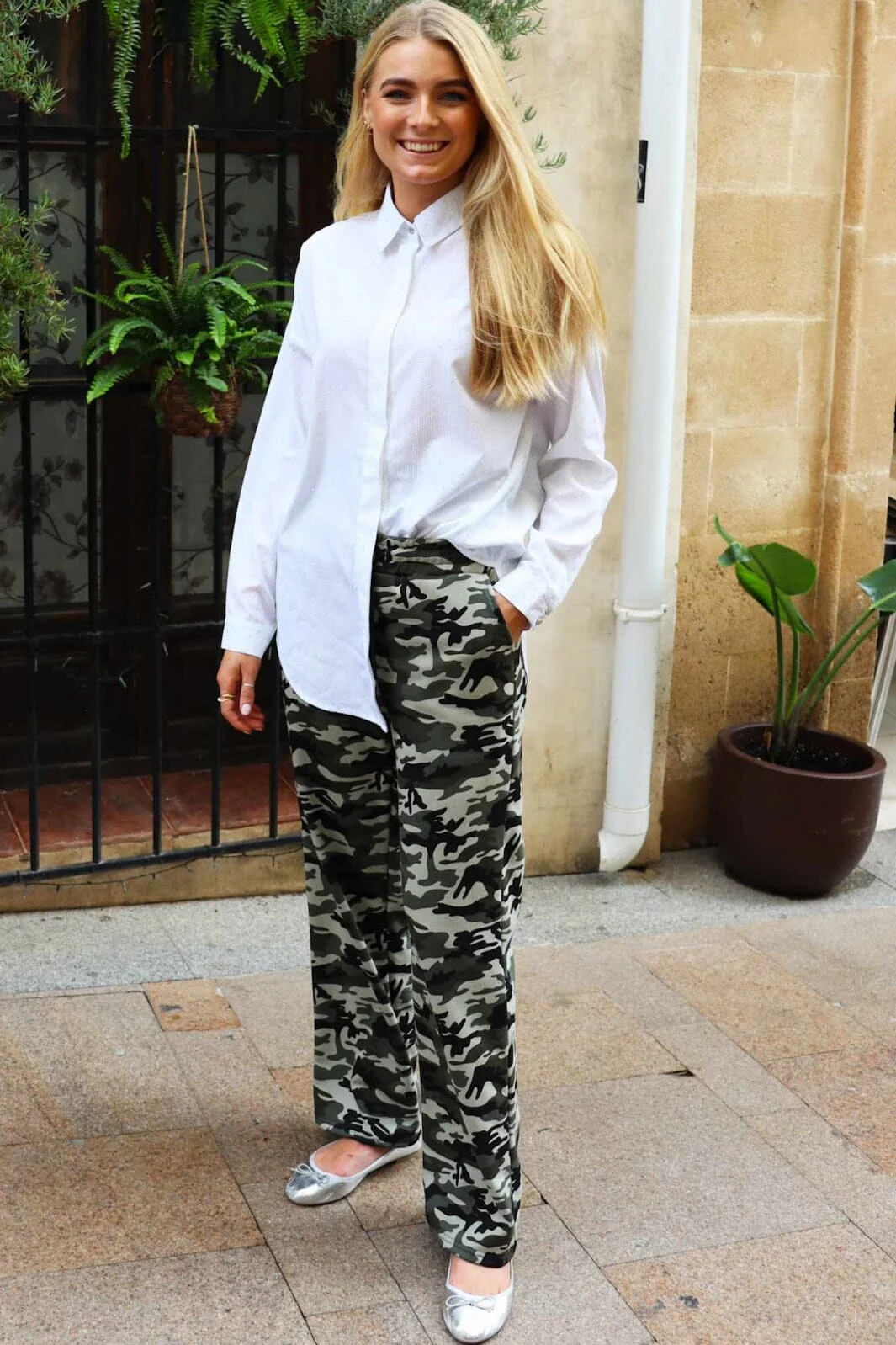 Liberte - Sue-Wide-Pants 22141 - Camo - Image 4