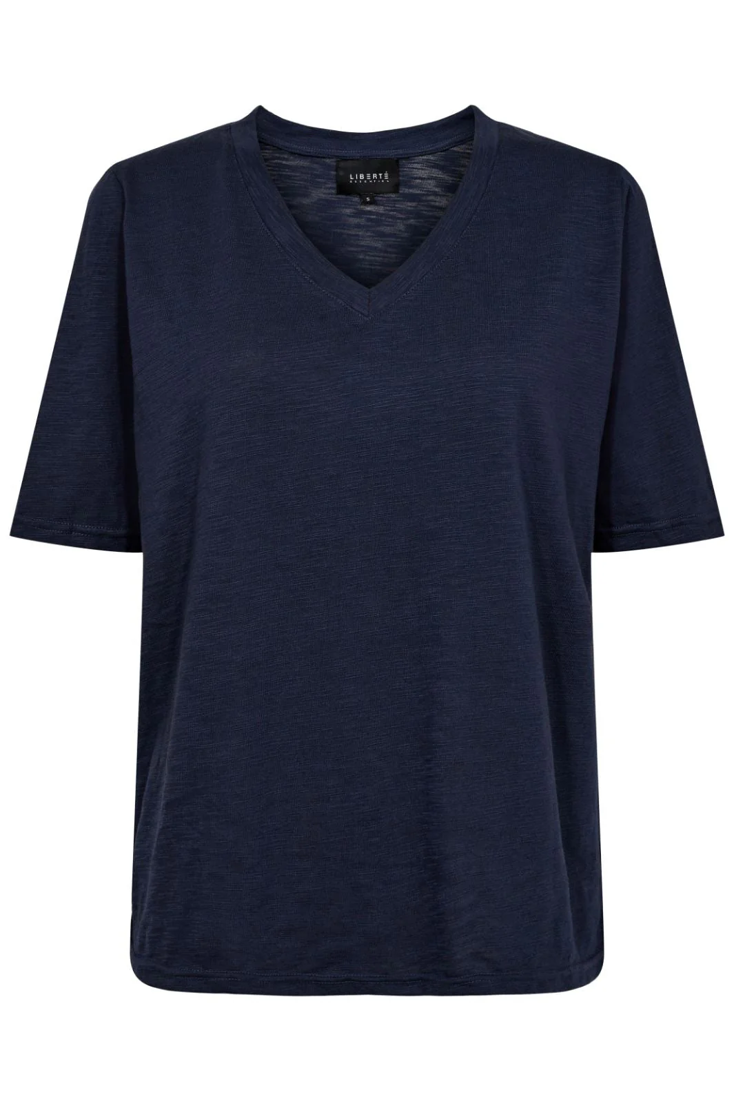 Liberte - Ulla-Ss-Vneck-Tshirt - Navy