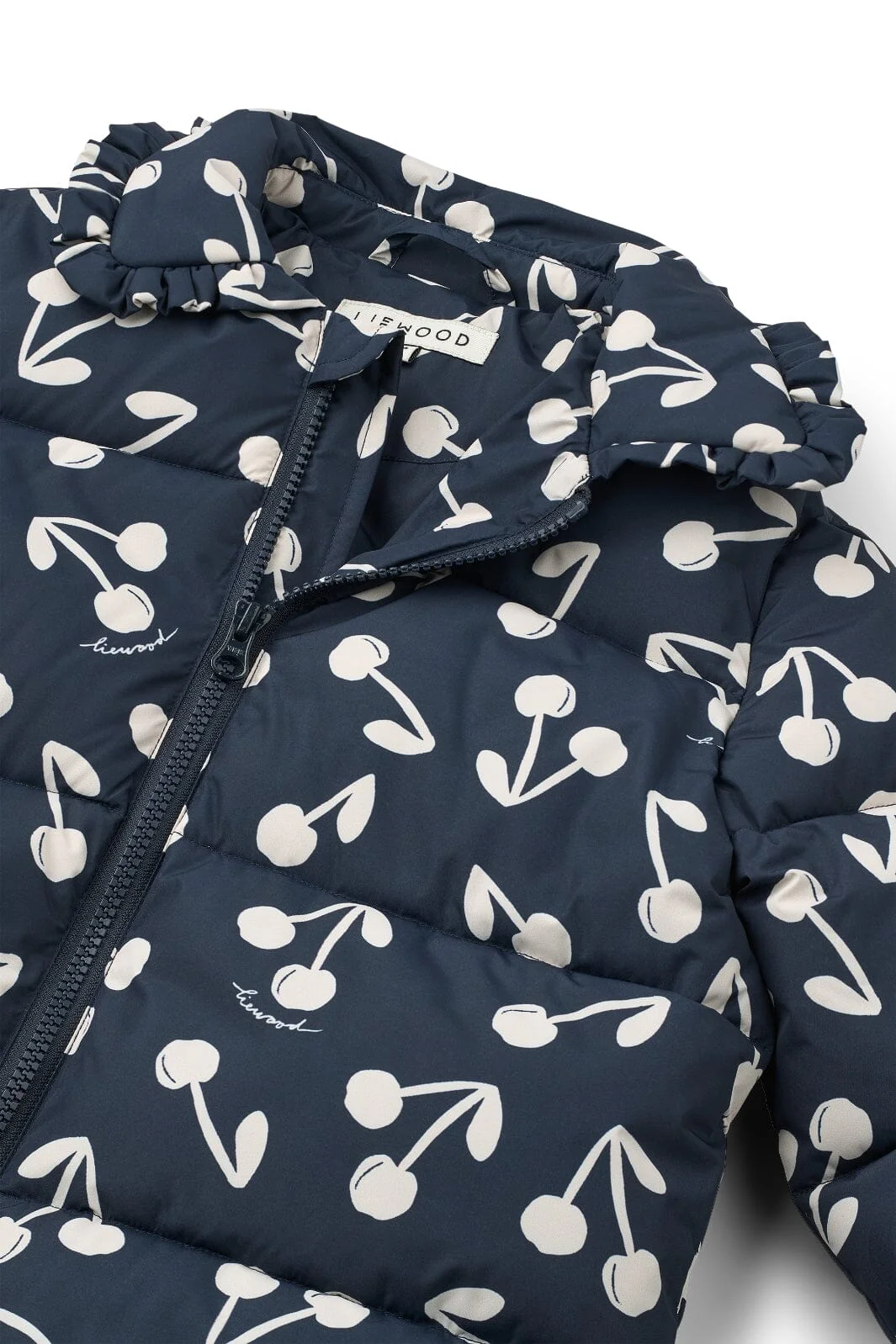 Liewood - Anemone Long Jacket LW20194 - Cherry blossom / Classic navy - Image 5