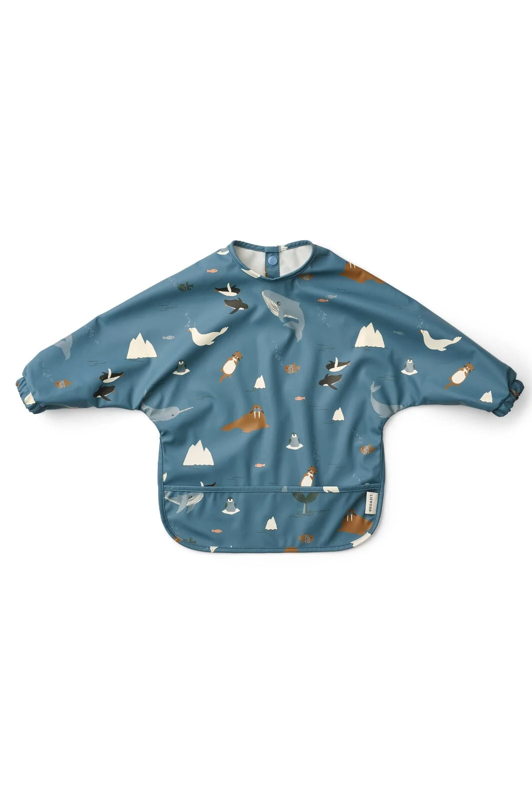 Liewood - Merle Printed Cape Bib LW18136 - Arctic Sea / Ocean view - Image 2