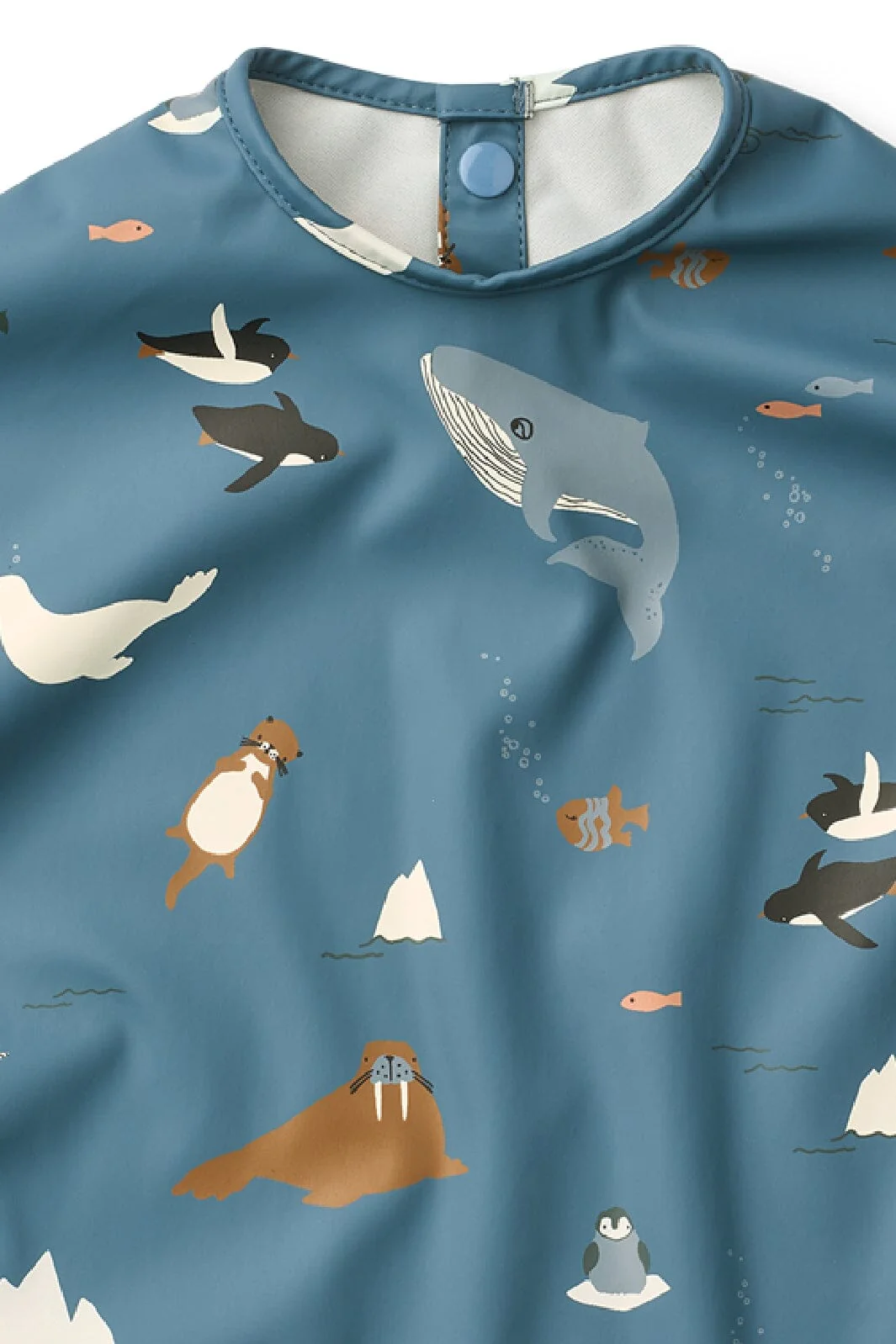Liewood - Merle Printed Cape Bib LW18136 - Arctic Sea / Ocean view - Image 3