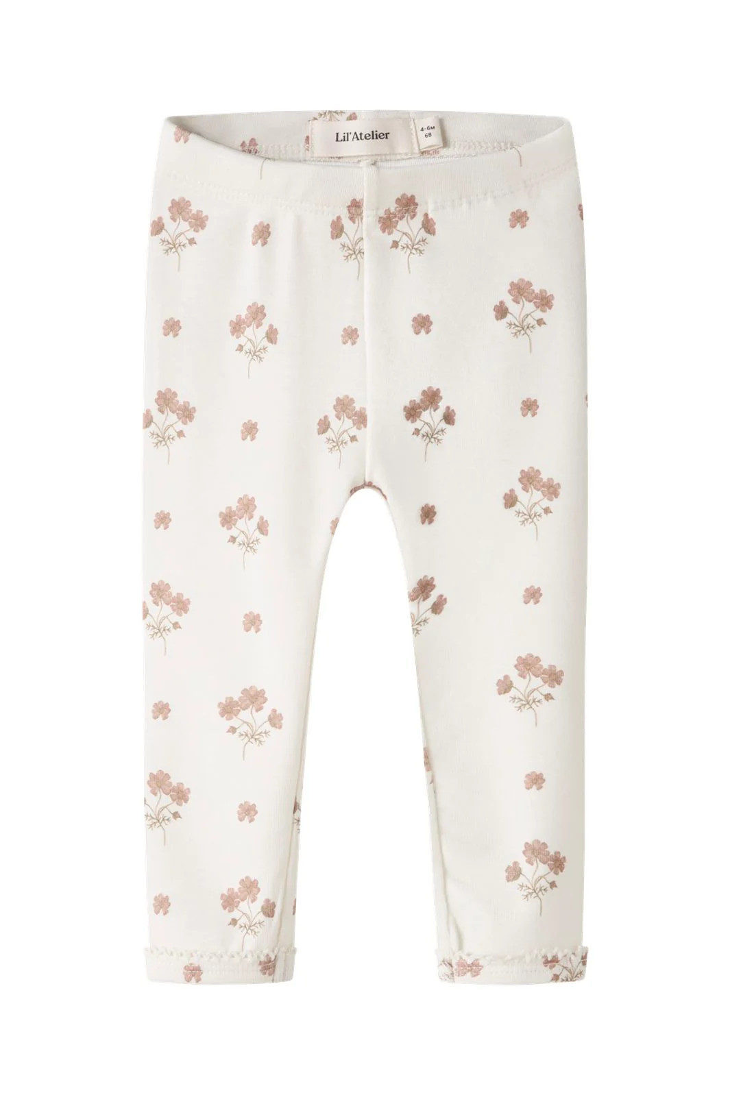 Lil' Atelier - Nbflayo Sin Slim Leggings Lil - 5033059 Coconut Milk Flower Pink