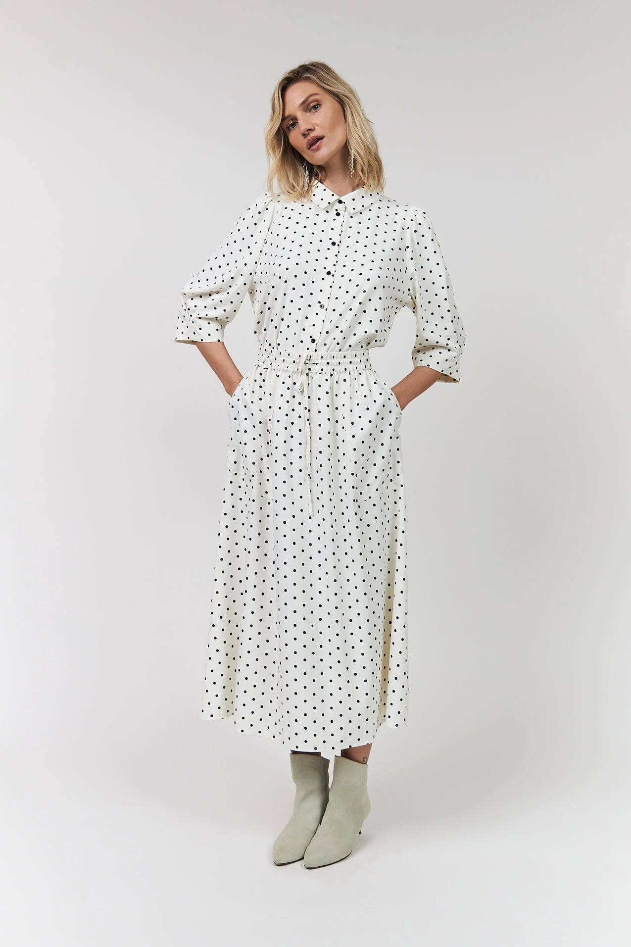 Lollys Laundry - Bonoll Shirt Ss26130-1023 - 76 Dot Print - Image 4