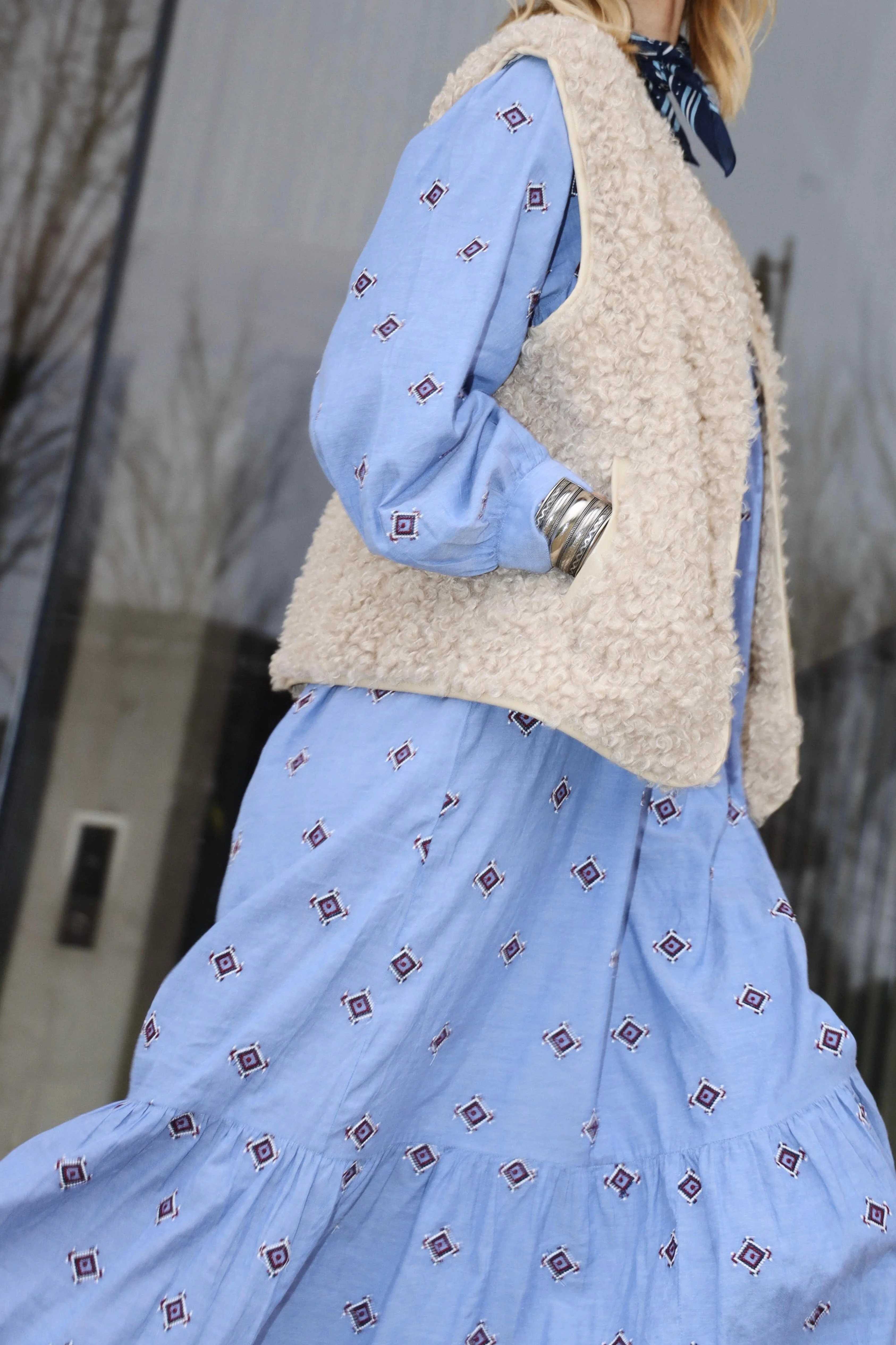Lollys Laundry - Latourll Maxi Dress Ls25435-3007 - 22 Light Blue - Image 3
