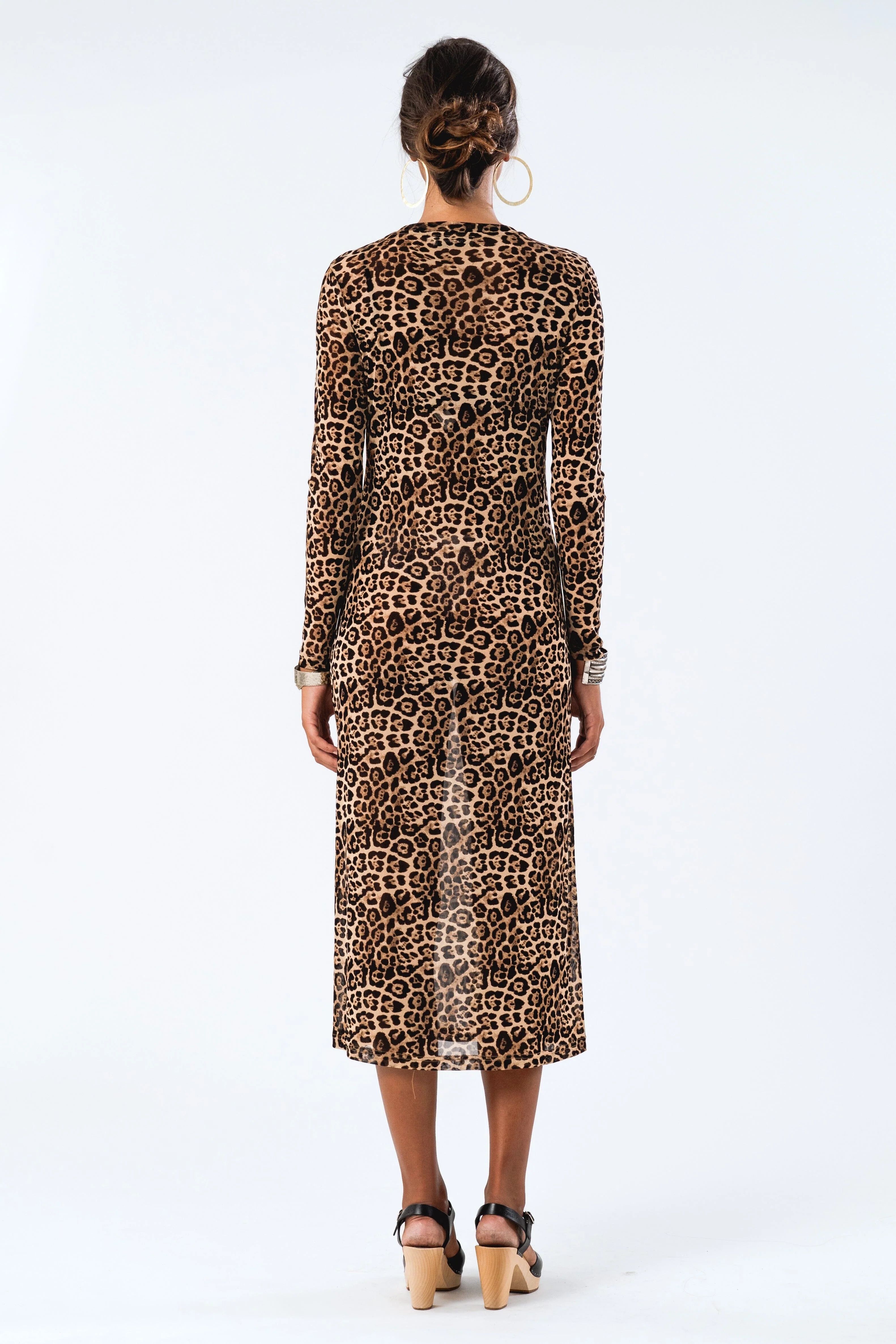 Lollys Laundry - Loganll Maxi Dress Ls - 72 Leopard Print - Image 6