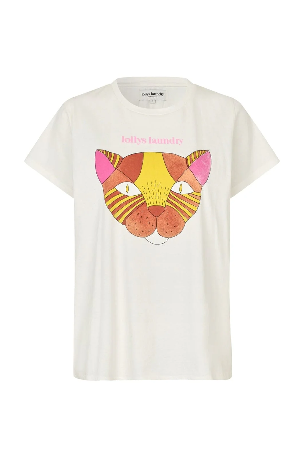 Lollys Laundry - Romall Cat Tee Ss 26194-1072 - 01 - White