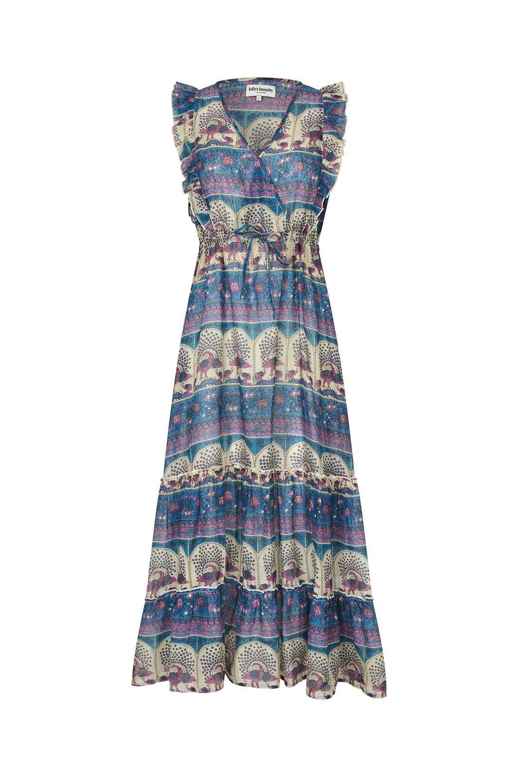 Lollys Laundry - Samoll Midi Dress Sl26177-3046 - 20 20 Blue - Image 2