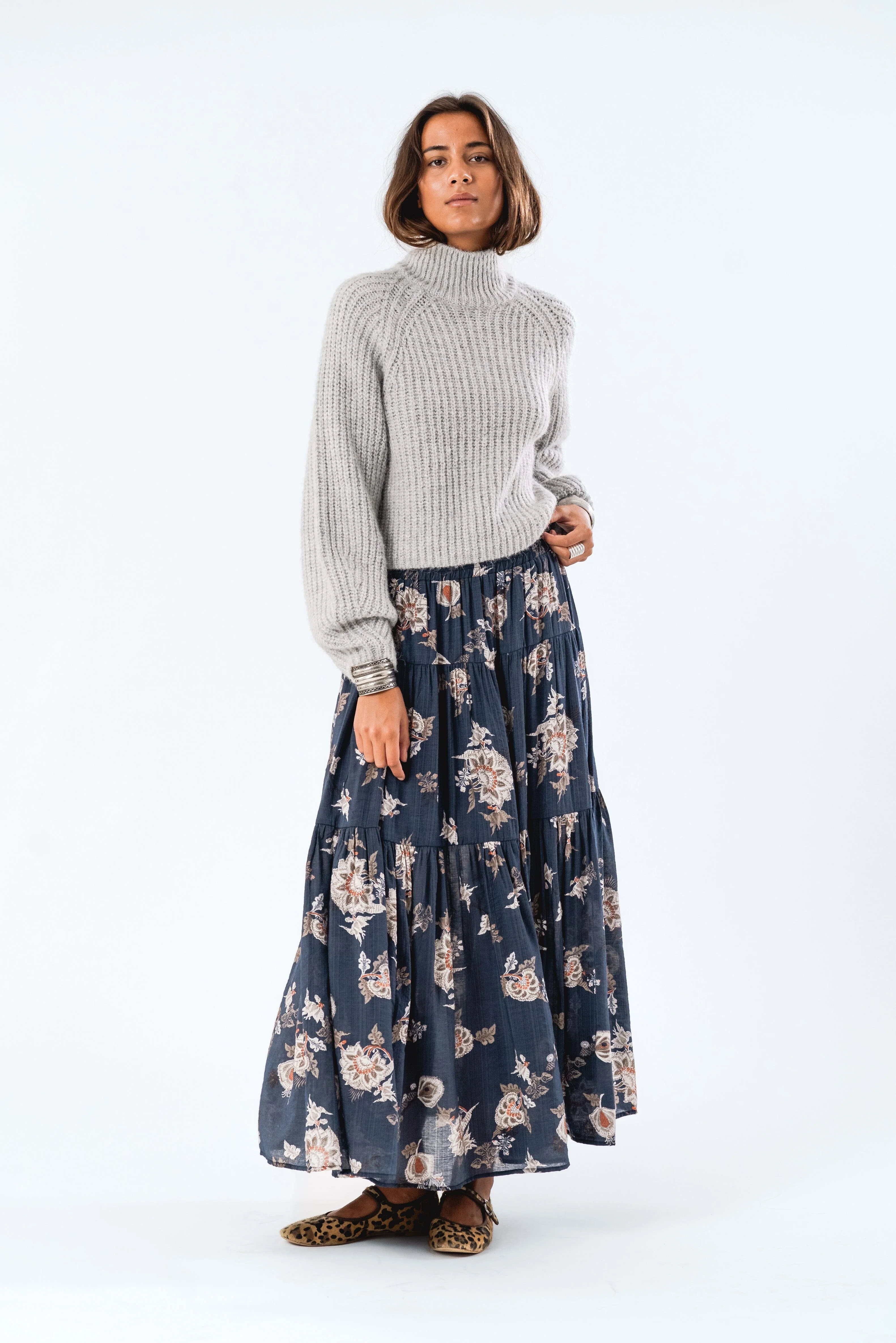 Lollys Laundry - Sunsetll Maxi Skirt - 23 Dark Blue - Image 4