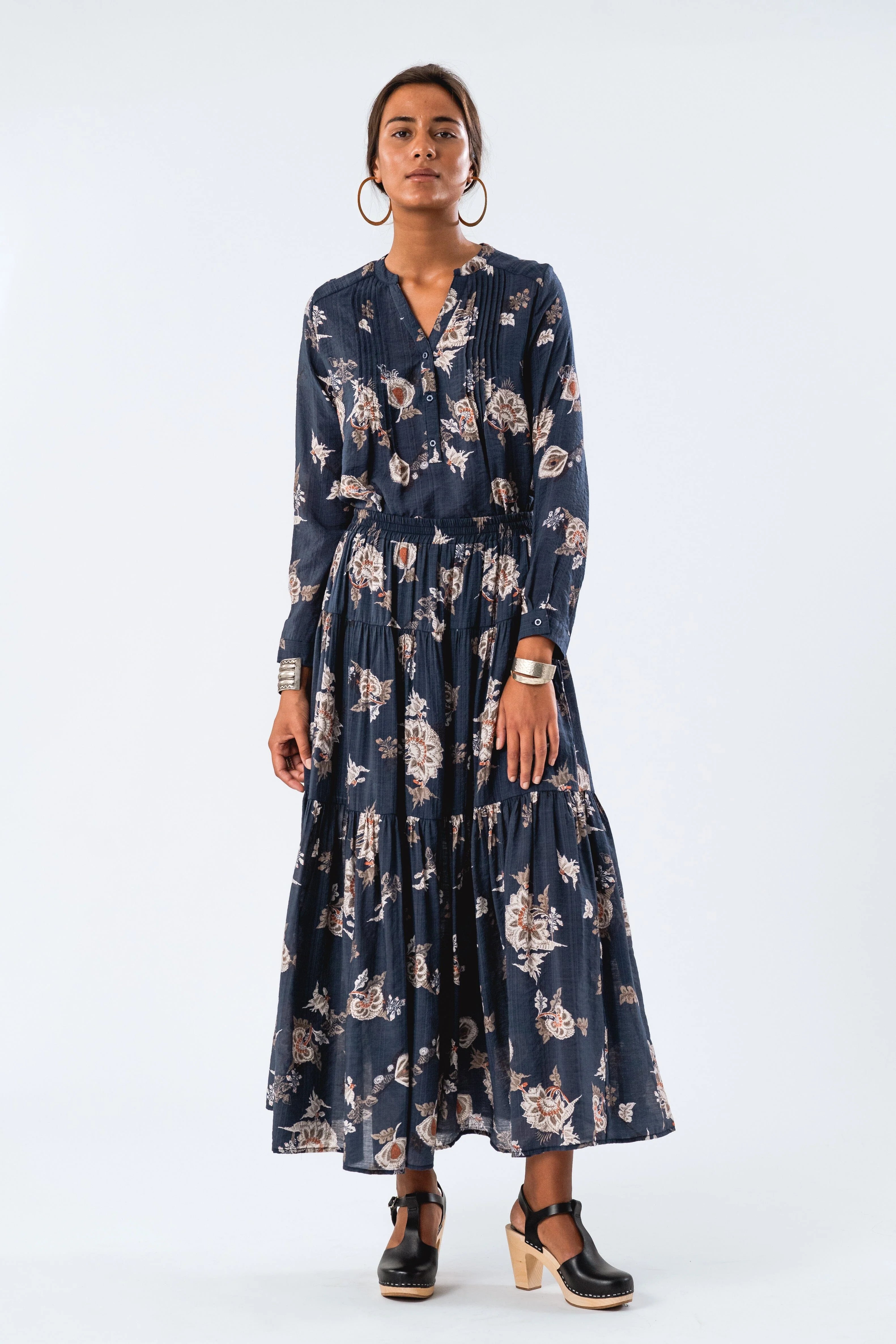 Lollys Laundry - Sunsetll Maxi Skirt - 23 Dark Blue - Image 5