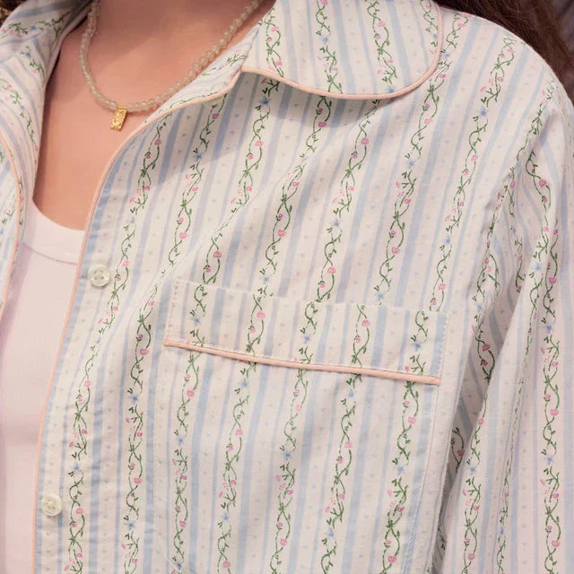 Maanesten - Moe Shirt Summer Stripe Blue - 4126 - Image 3