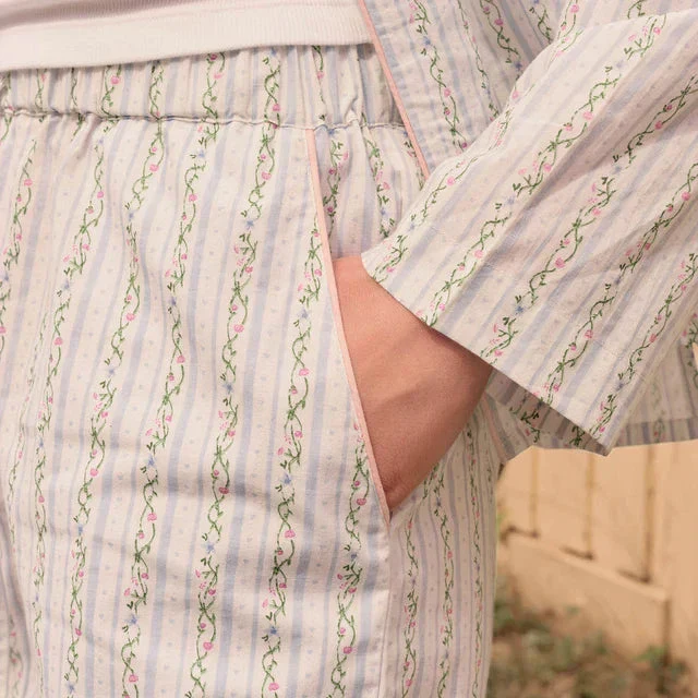 Maanesten - Sanha Shorts Summer Stripe Blue - 4128 - Image 3