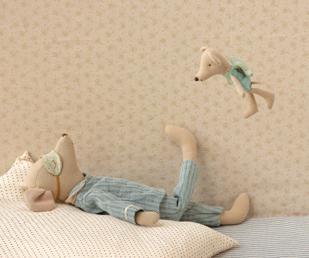 Maileg - Fe Mus, Little - Mint - Littlesister/Brother - 17-5106-01 - Image 3