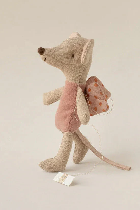 Maileg - Fe Mus, Little - Rosa - Littlesister/Brother - 17-5106-02 - Image 3