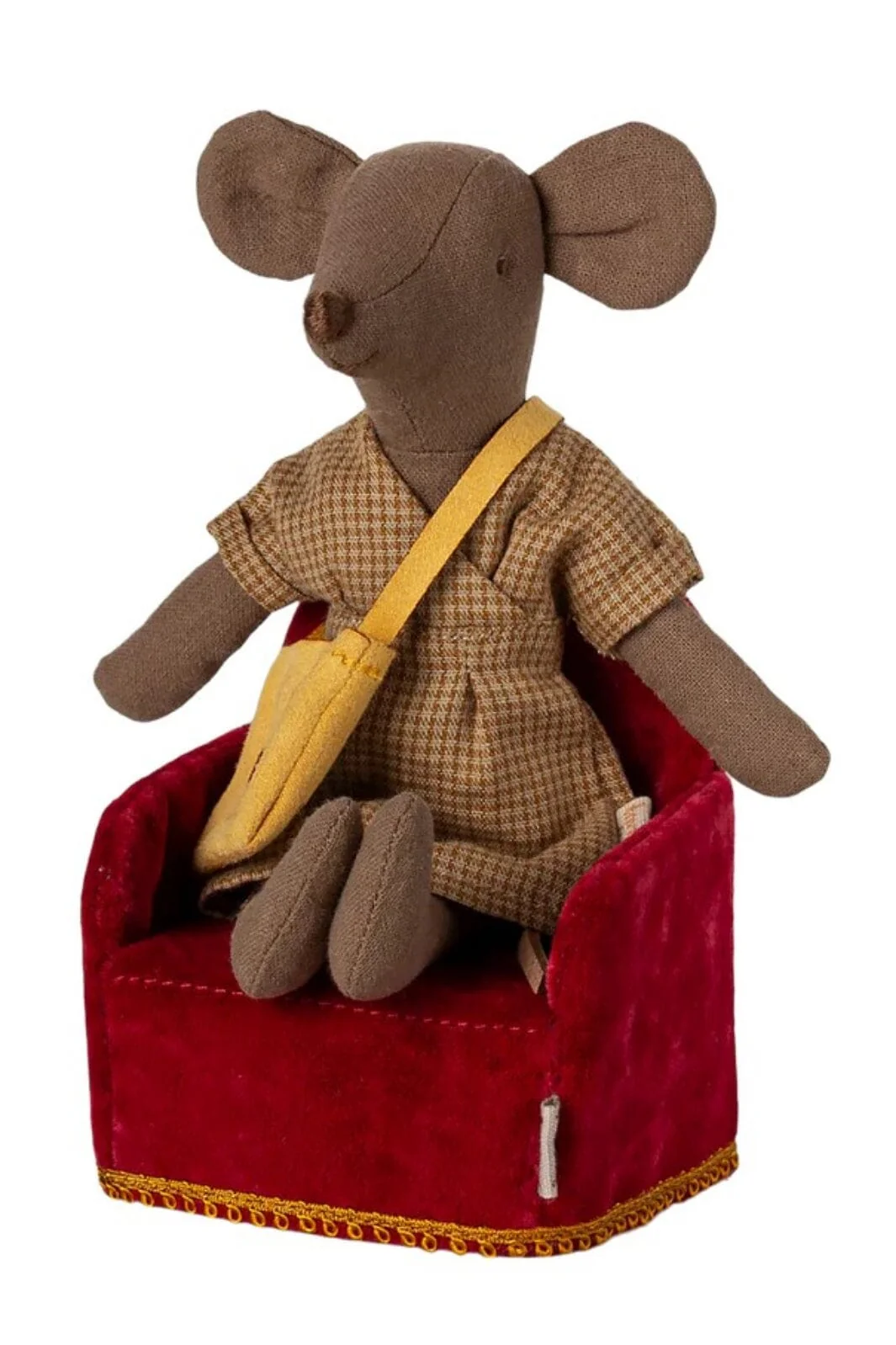 Maileg - Foldbar Stol, Mus - Rød - Mouse Furniture - Image 3