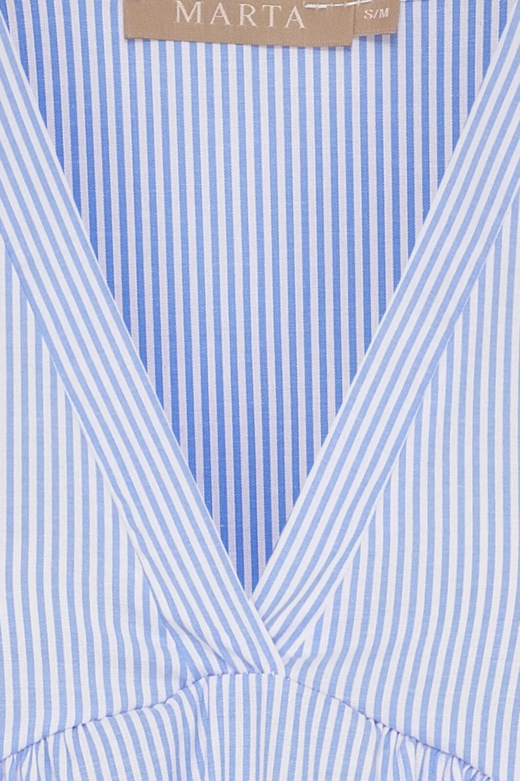 Marta Du Chateau - Celma Dress 5795 - Blue Stripe - Image 3