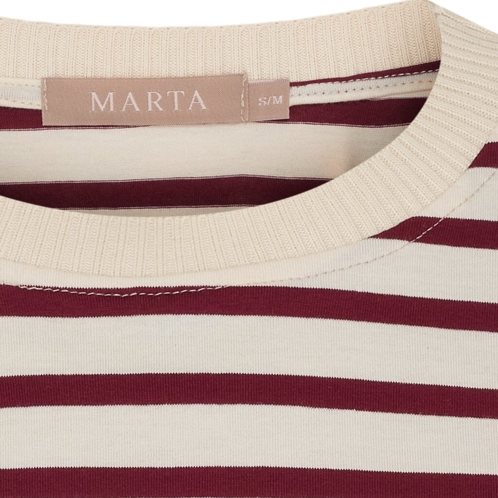Marta Du Chateau - Mdckara Ls Tee 58709 - Bordeaux - Image 3