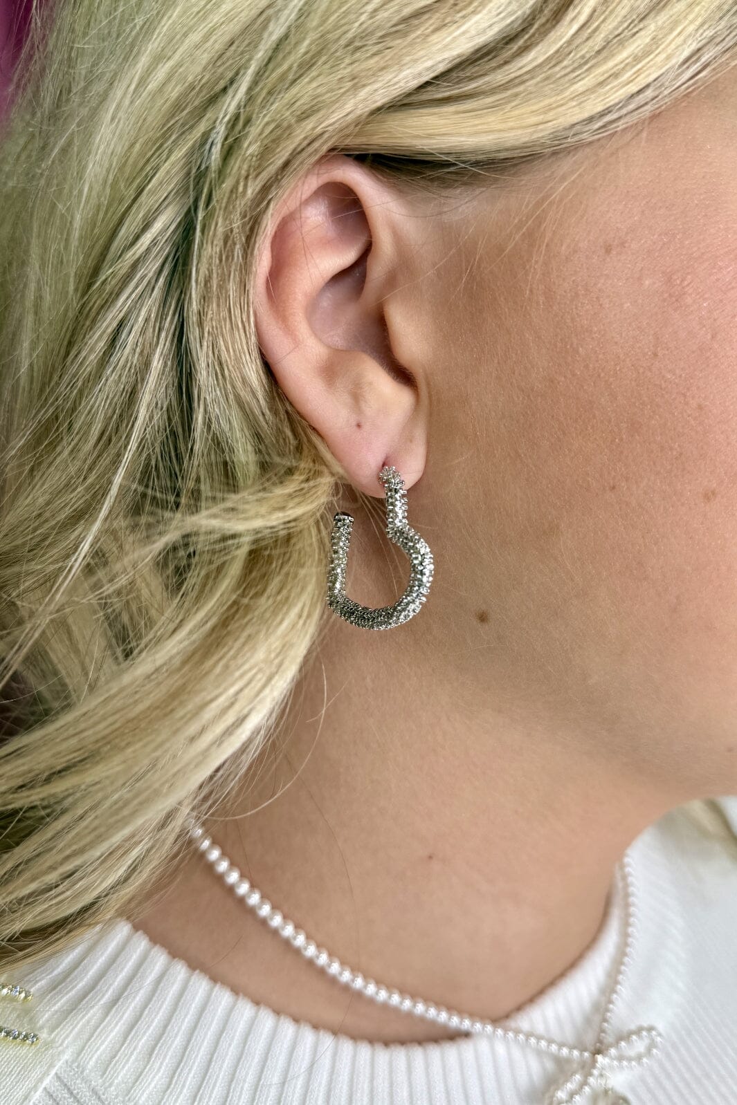 Mellow Moon - Charley Hoop Earrings Bm0506e0580 - Forsølvet - Image 2