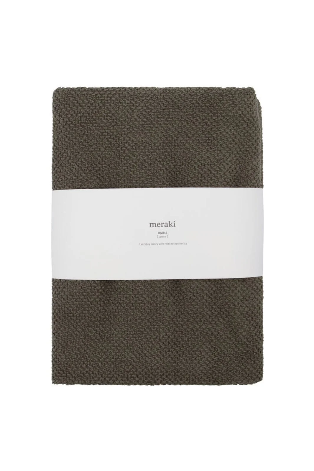 Meraki - Håndklæde, Solid, 5 x 100, Army - Image 3