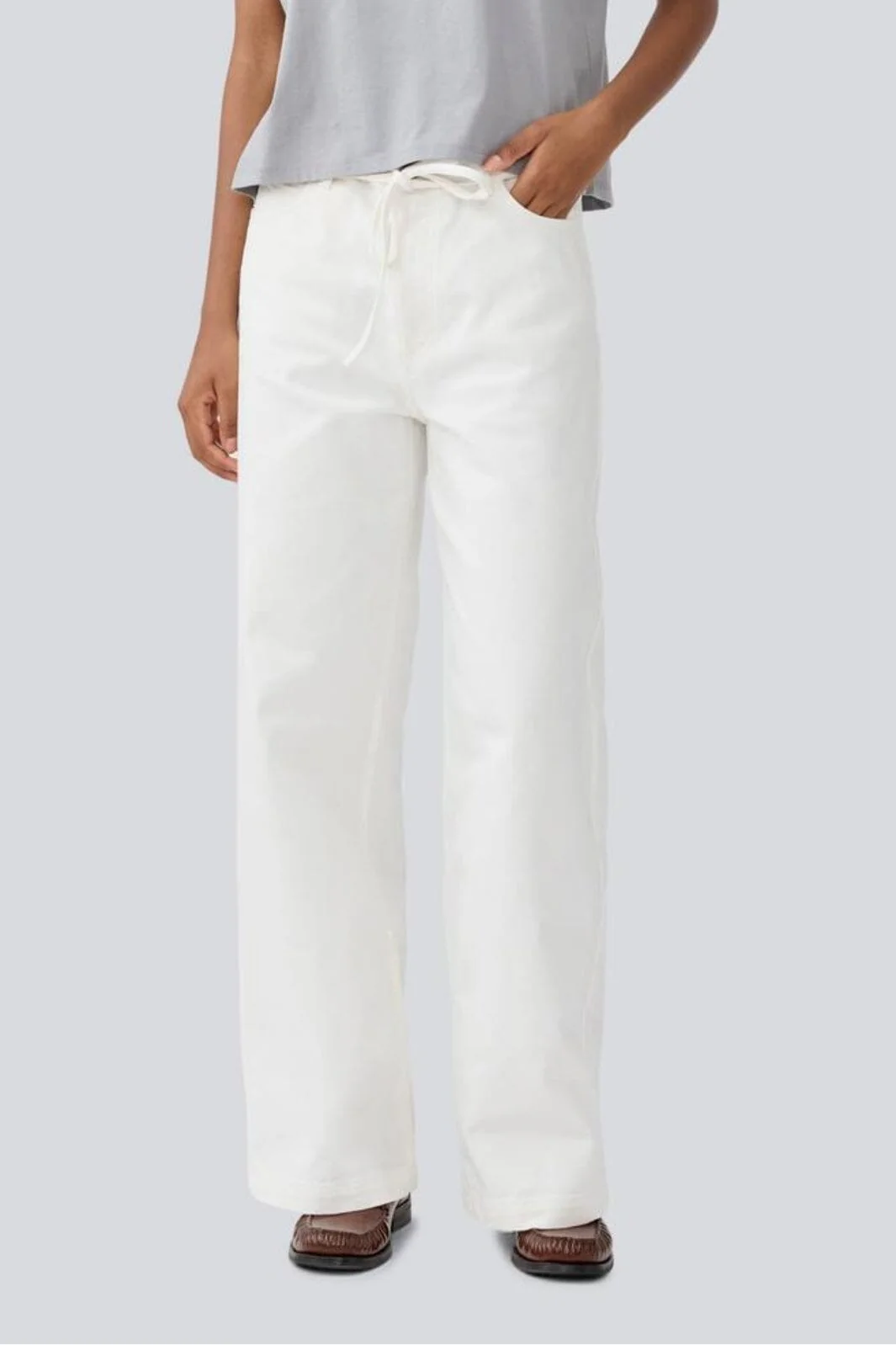 Modström - Isoldemd Solid Pants - 4 Soft White - Image 2