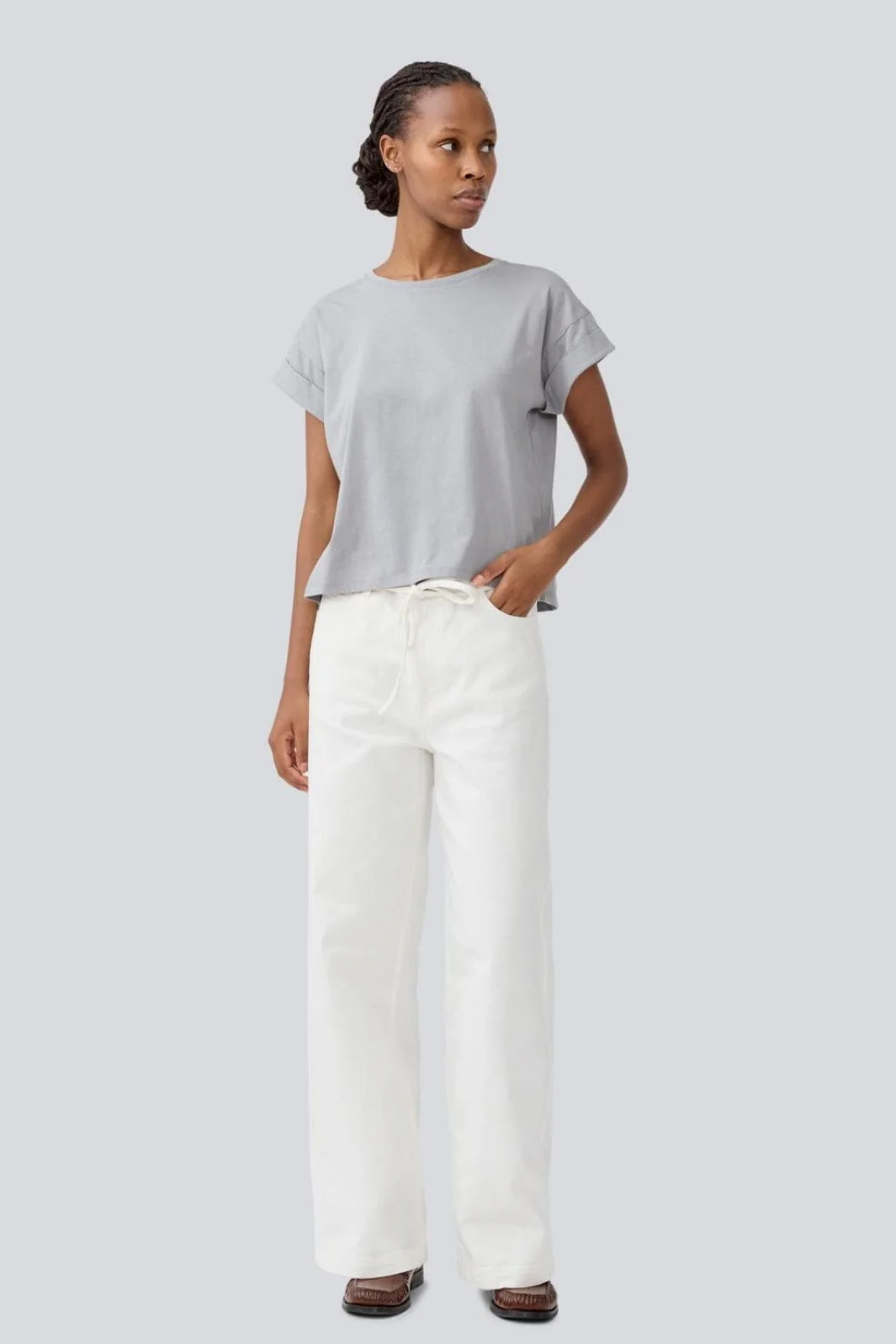 Modström - Isoldemd Solid Pants - 4 Soft White - Image 3