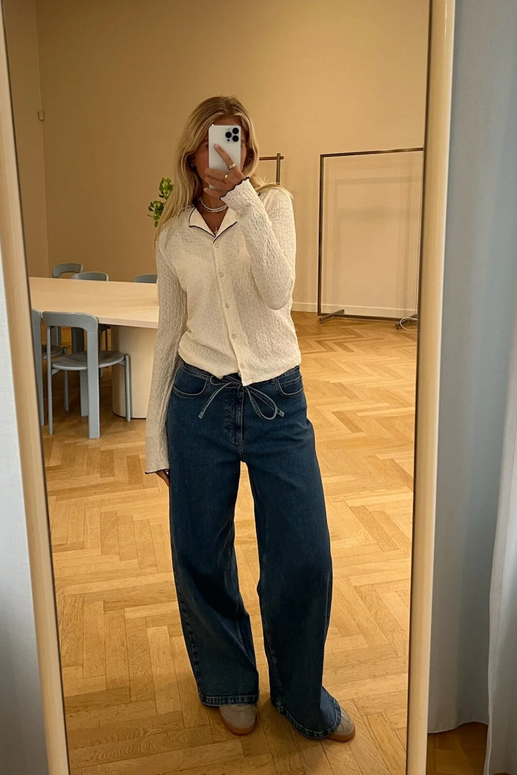 Modström - Isoldemd Solid Pants 57969 - 10916 - Distressed Blue - Image 2