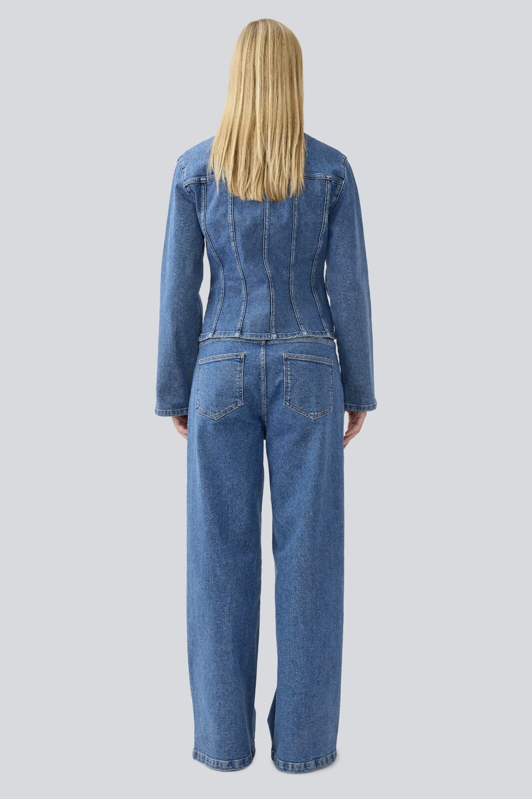 Modström - Isoldemd Solid Pants 57969 - 10916 - Distressed Blue - Image 4