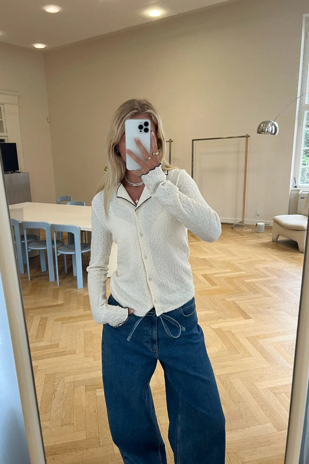 Modström - Isoldemd Solid Pants 57969 - 10916 - Distressed Blue - Image 8