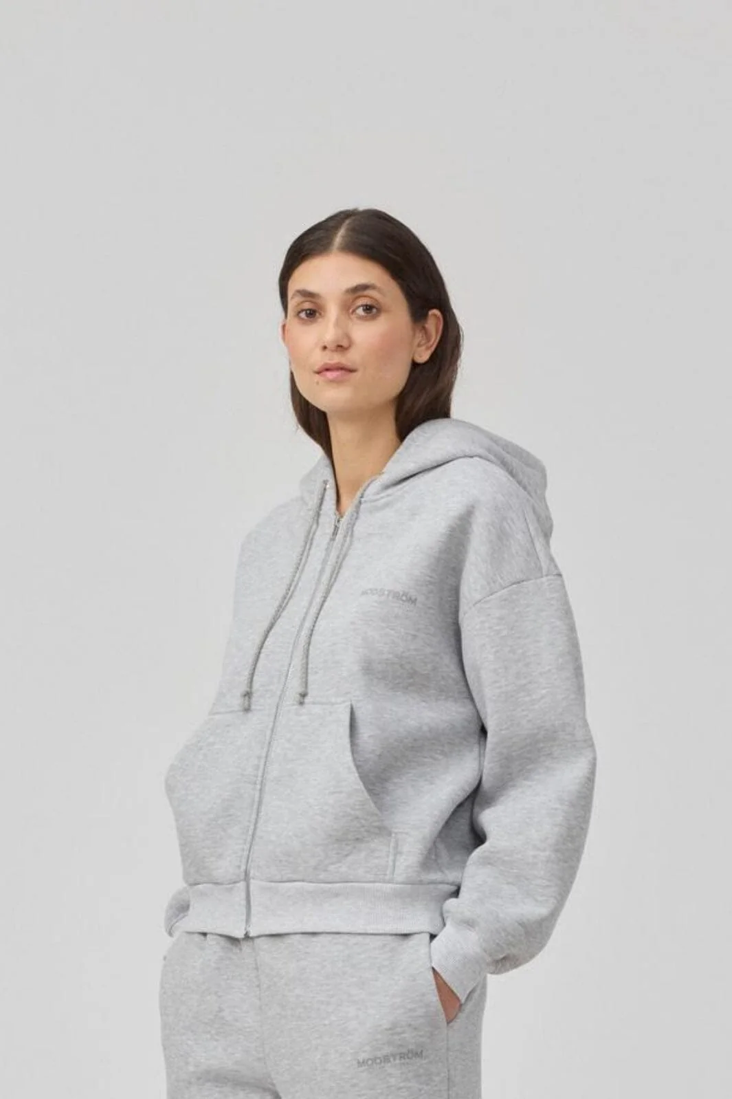 Modström - Tiamd Zip - 7087 Grey Melange - Image 3