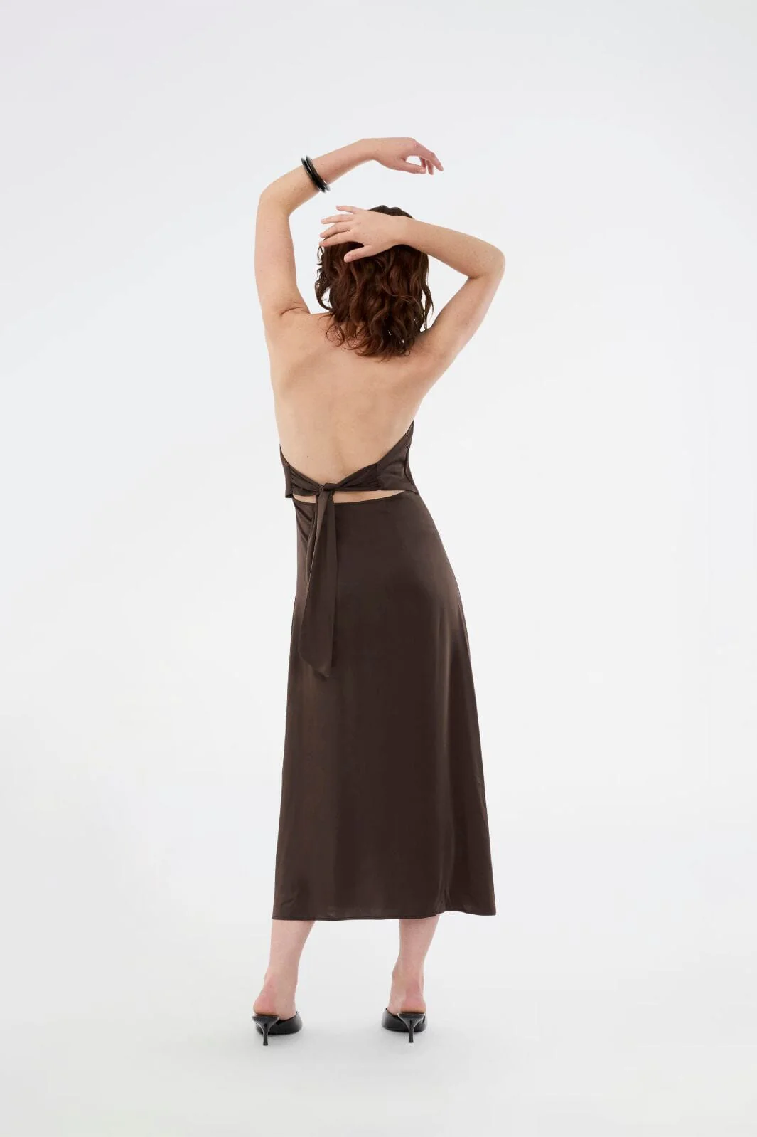 Modström - Timmiemd Dress 59317 - 5508 - Seal Brown - Image 3