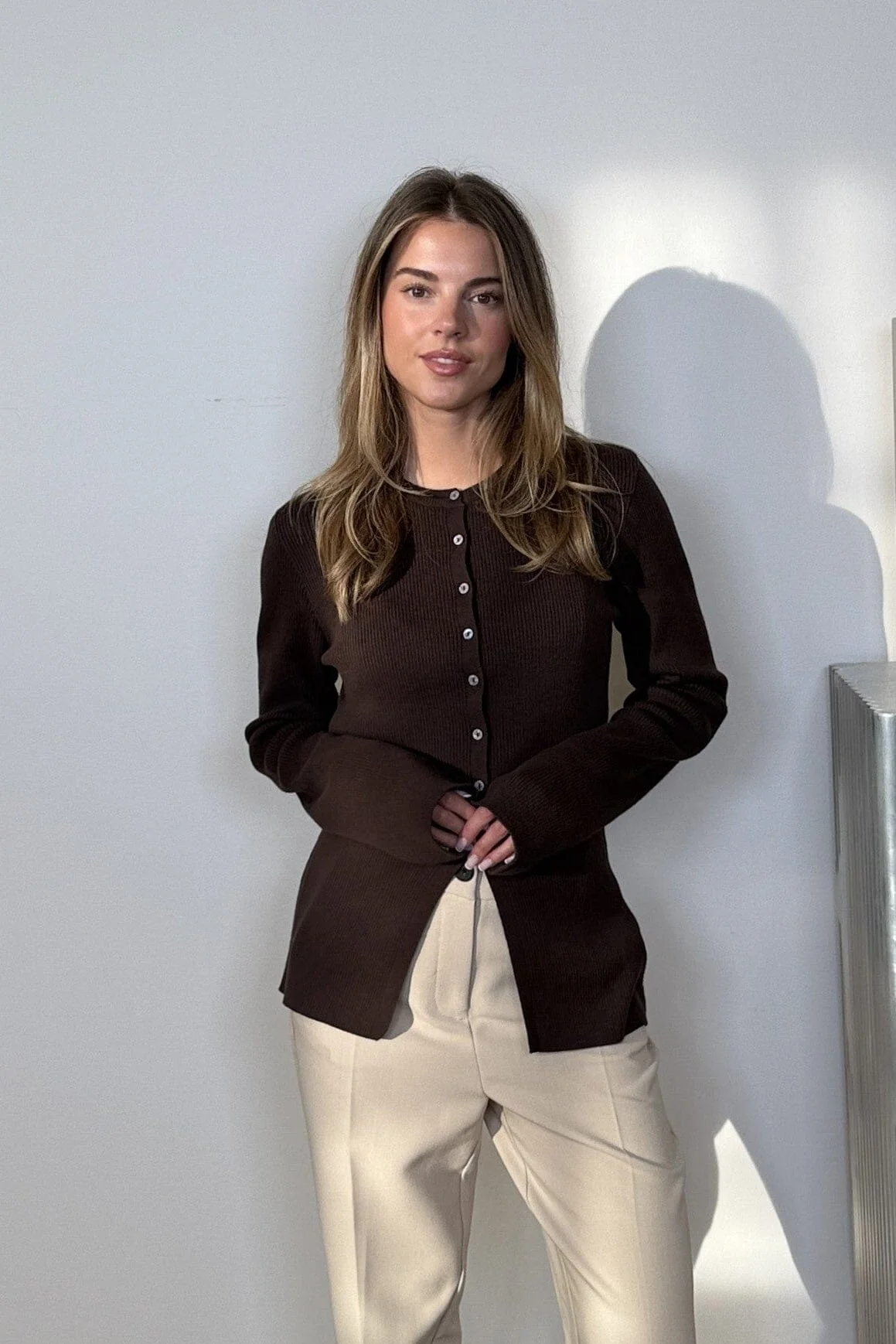 Modström - Uvismd Cardigan 59124 - 5508 - Seal Brown