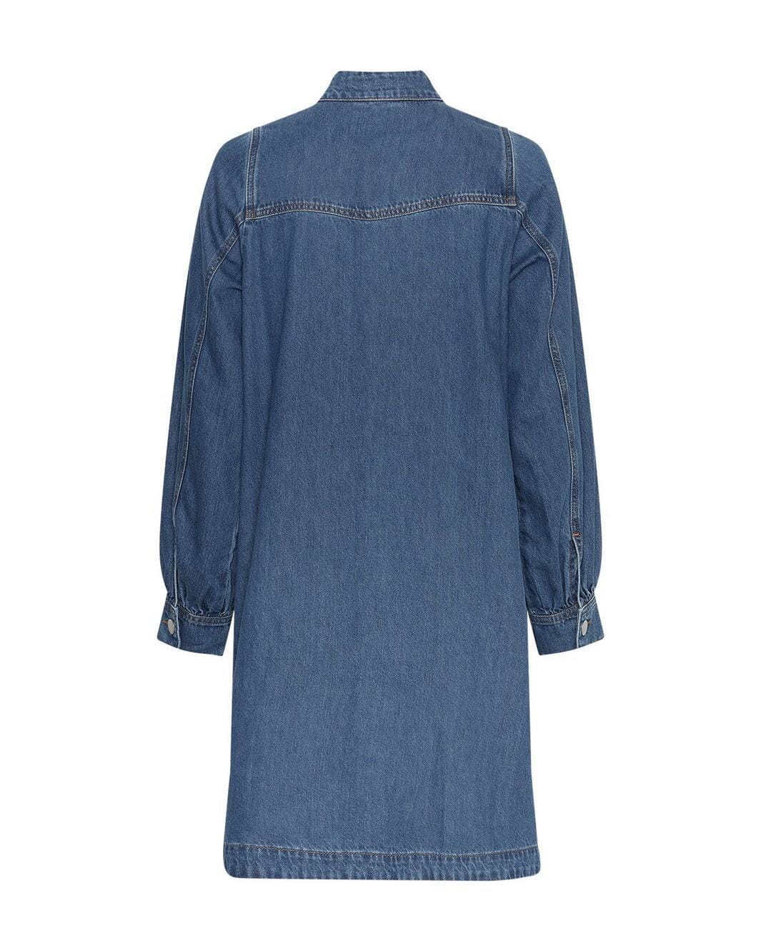 MSCH Copenhagen - Mschrylan Elena Shirt Dress 19299 - Mid Blue Wash - Image 3