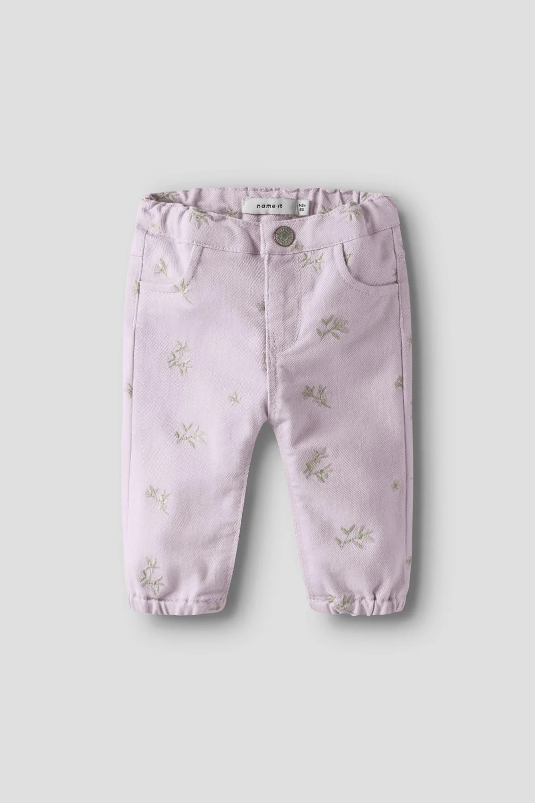 Name It - Nbfrose Loose Twi Pant 1717-Yf B - 4994916 Dawn Pink Flower Emb - Image 3