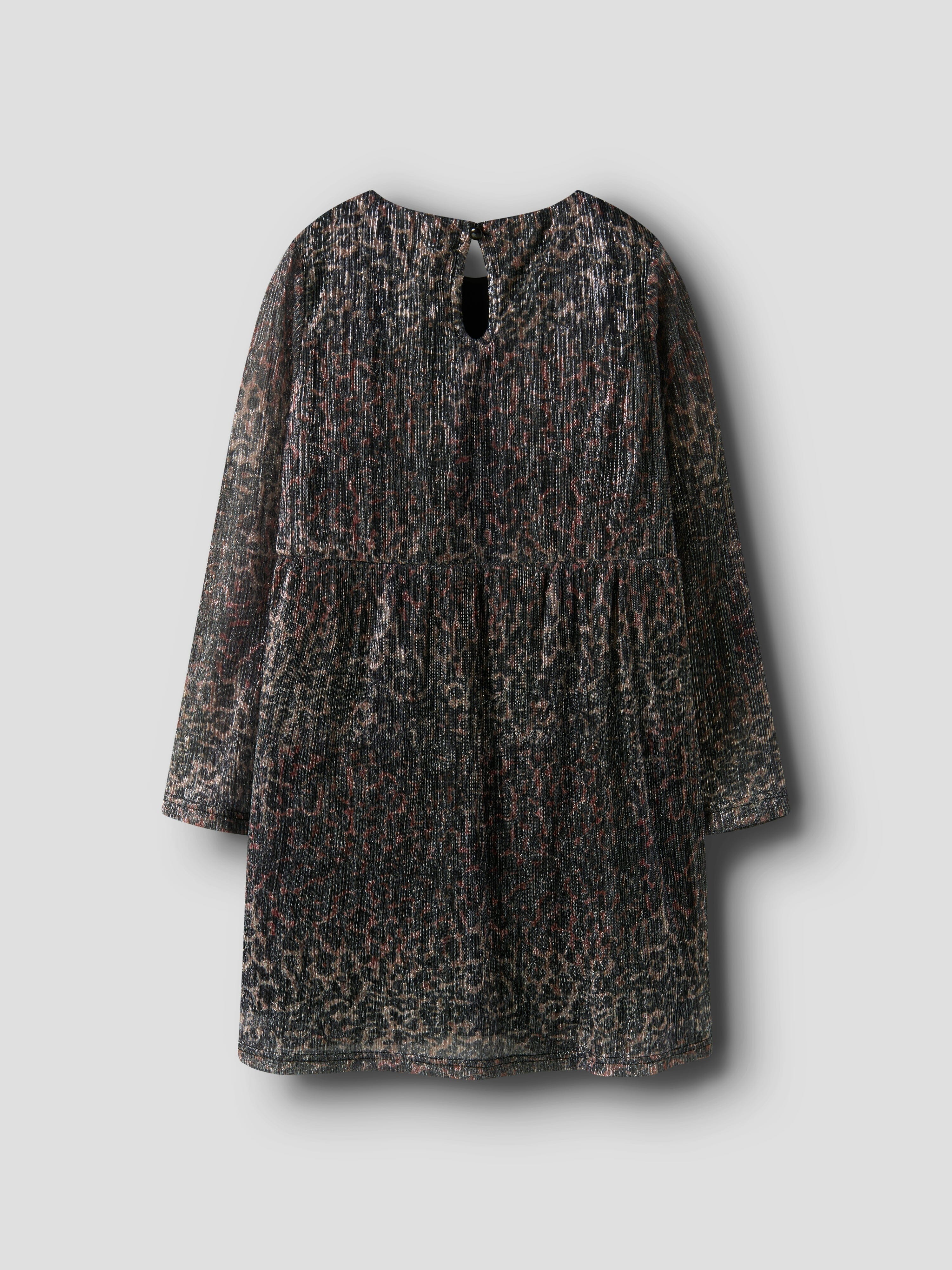 Name It - Nkfrisaring Ls Dress - 4874392 Seal Brown Leo - Image 2