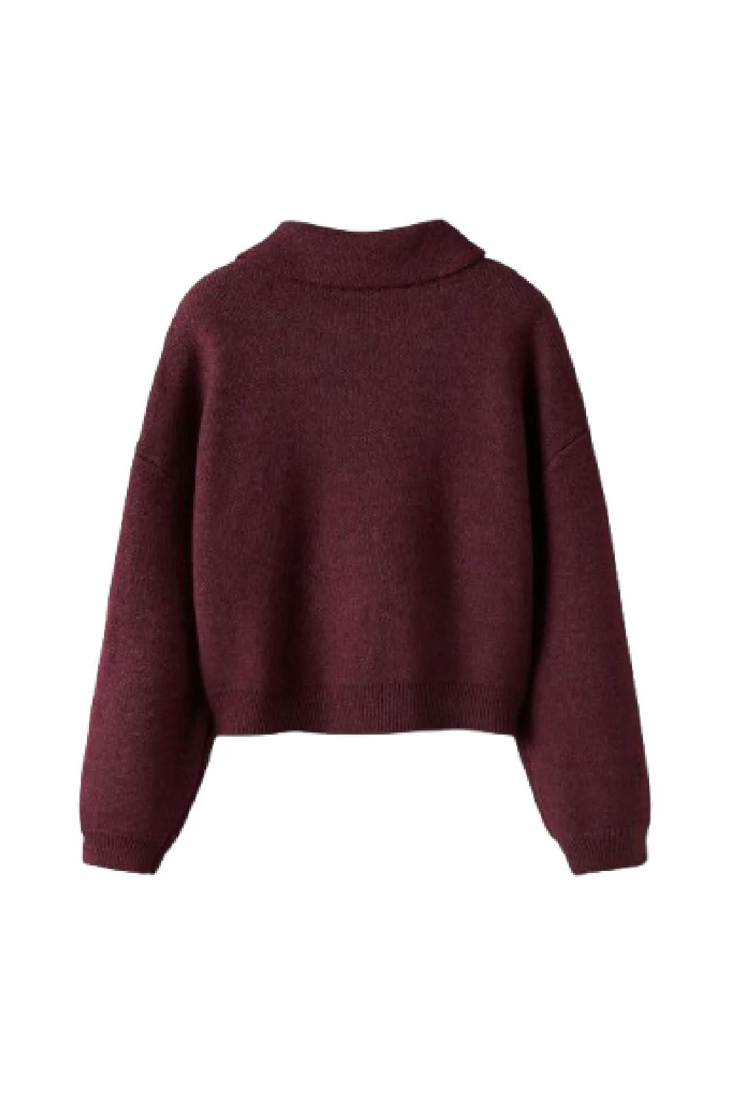 Name It - Nkfsonia Ls Polo Knit - 4889774 Burgundy - Image 4