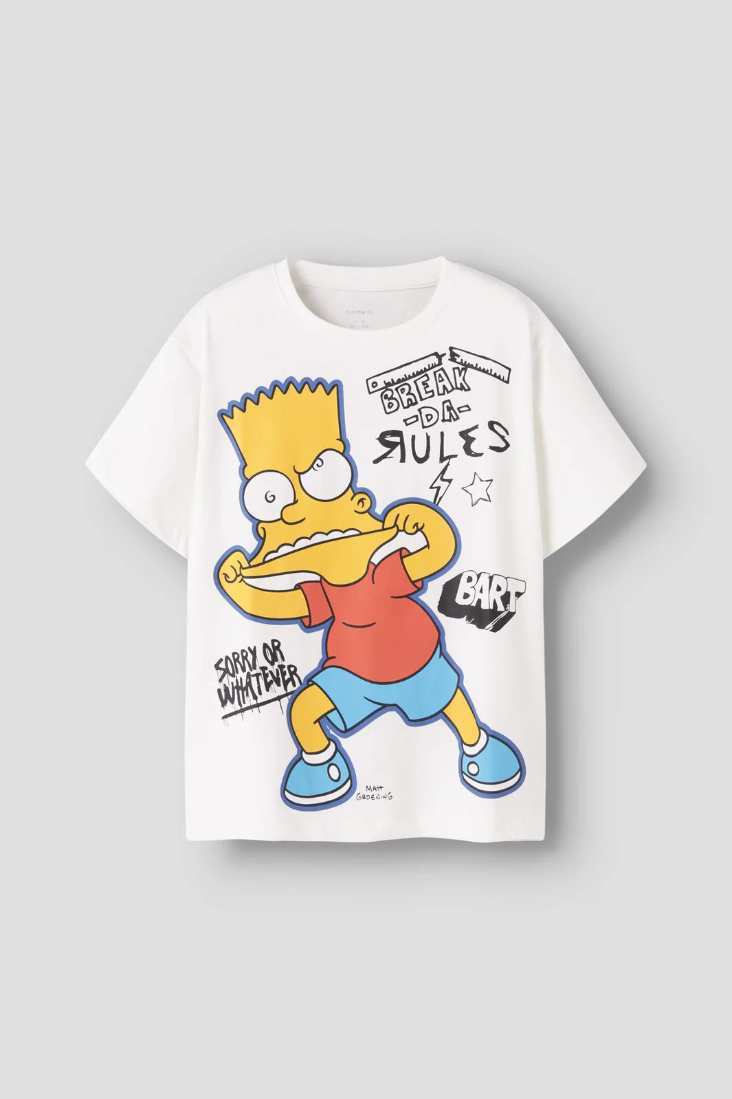Name It - Nkmjuda Simpsons Nreg Ss Top Box Bfu - 4923718 Cloud Dancer - Image 3