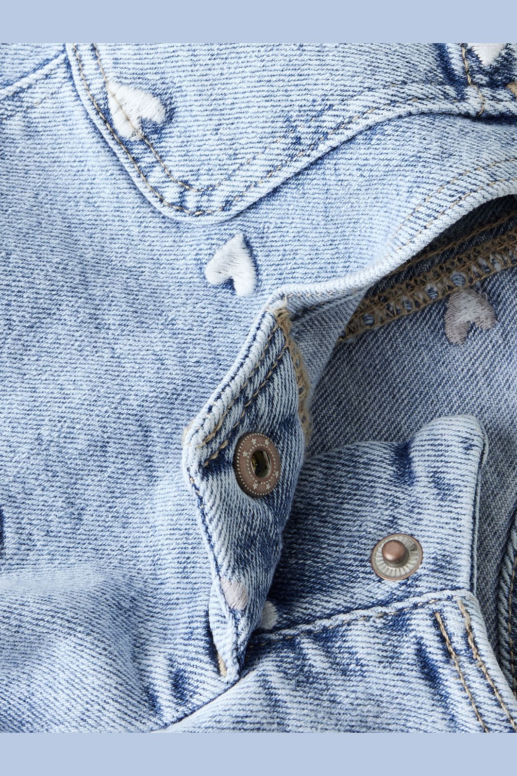 Name It - Nmfelina Emb Spencer 2633-Fr T - 4893774 Light Blue Bleached Denim - Image 2