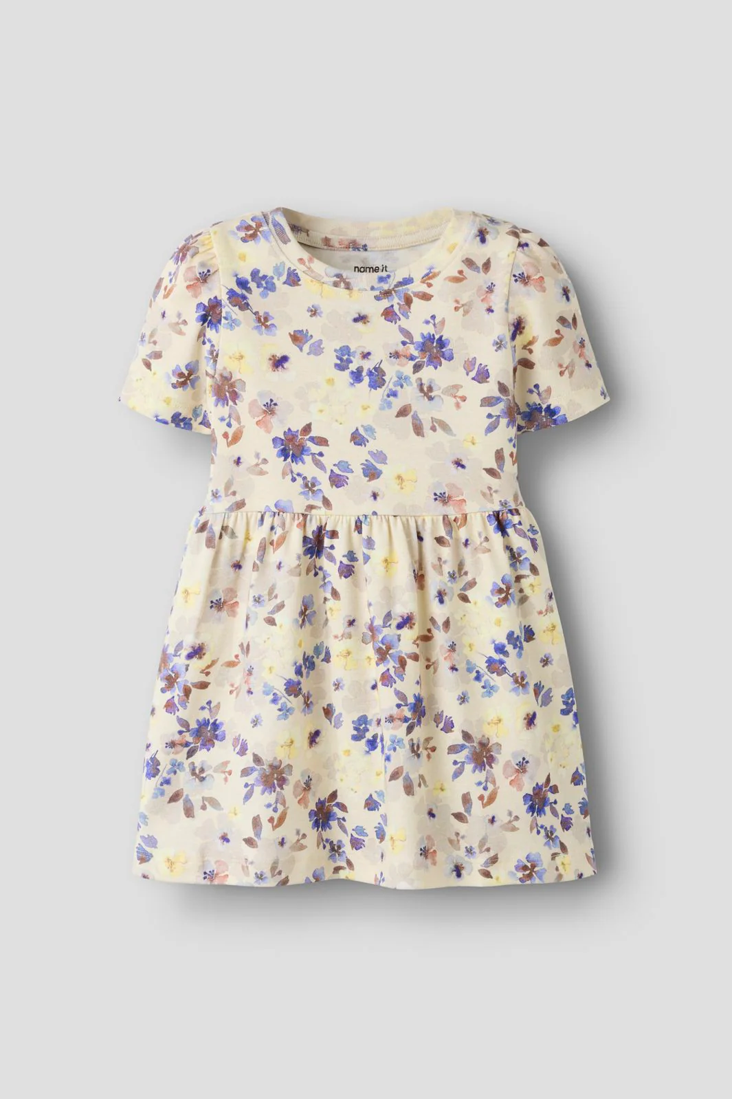 Name It - Nmfflora Ss Dress - 5102562 Almond Milk - Image 3