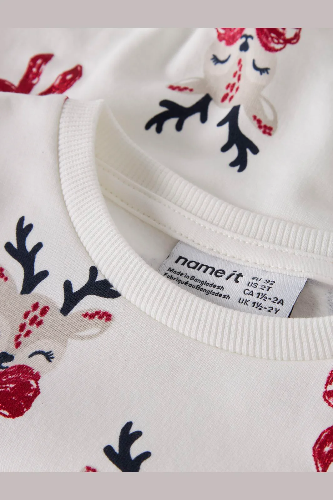 Name It - Nmfromia Ls Nreg Sweat Box - 4915044 Cloud Dancer - Image 3