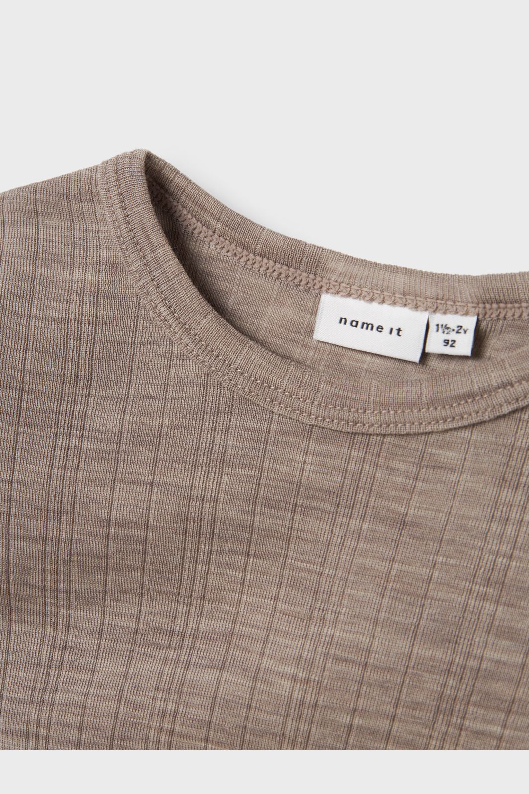 Name It - Nmmwang Wool Needle Ls Top Solid - 4737339 Satellite - Image 2