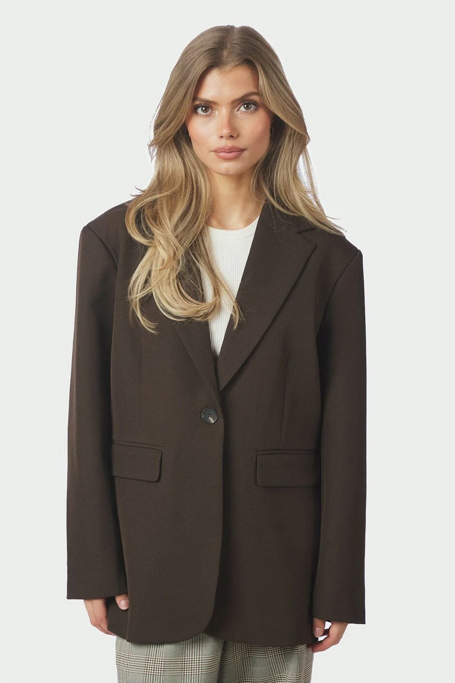 Neo Noir - Aarielle Structure Blazer 168202 - 676 - Dark Brown - Image 6