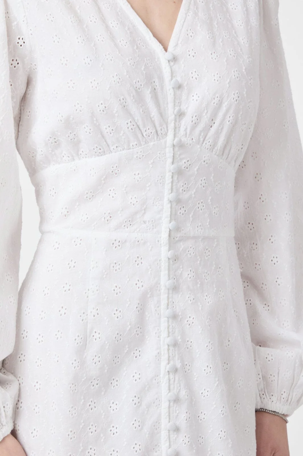 Neo Noir - Alto Embroidery Dress 166017 - 120 - White - Image 6