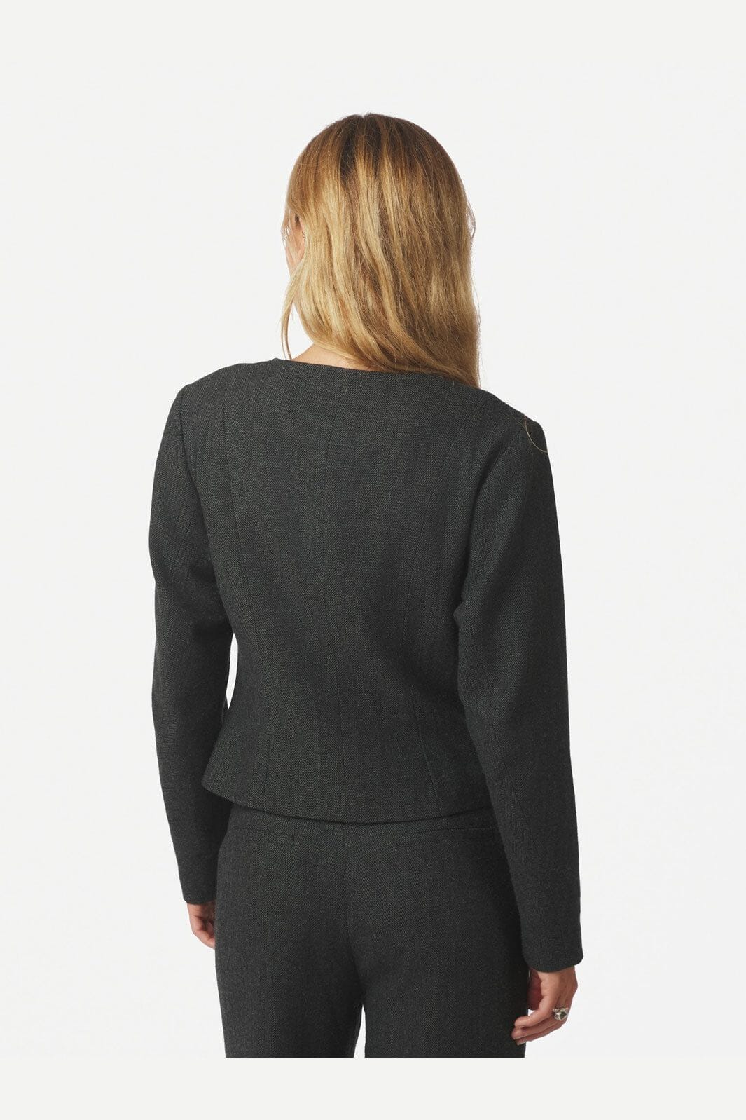 Neo Noir - Amanda Herringbone Jacket 165445 - 132 - Antracit - Image 6