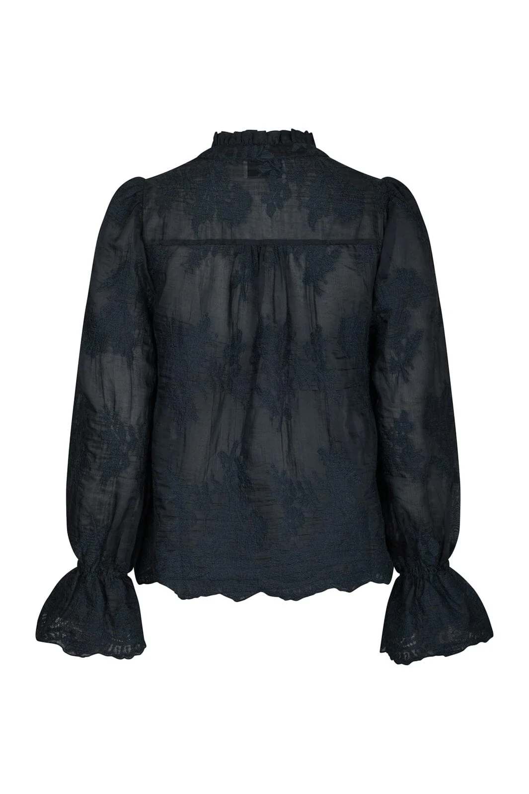 Neo Noir - Amara Big Embroidery Blouse 163032 - 141 - Navy - Image 4