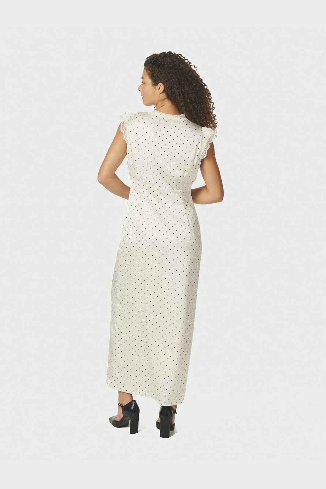 Neo Noir - Aniella Dot Dress 167777 - 122 - Creme - Image 6