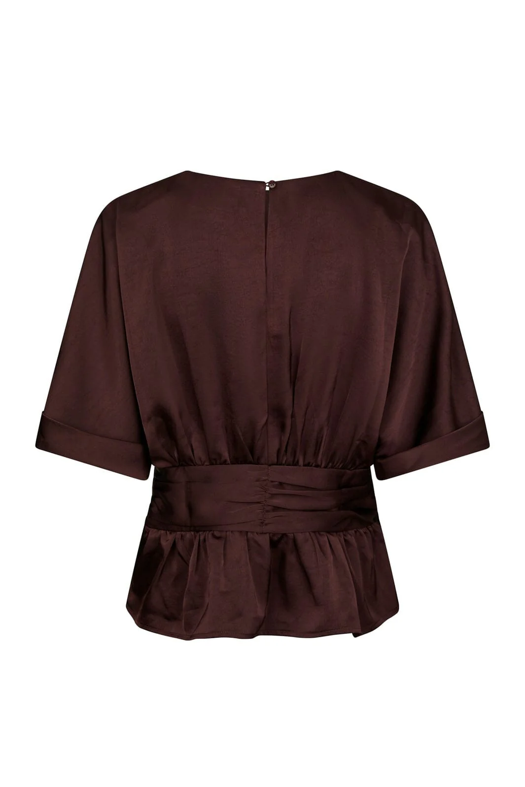 Neo Noir - Annegret Heavy Sateen Blouse 166830 - 174 - Burgundy - Image 7