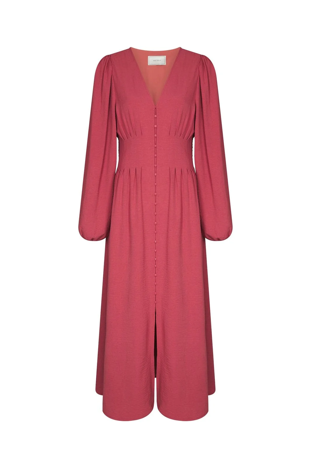 Neo Noir - Annelie Solid Crepe Dress 169135 - 430 - Cherry Pink