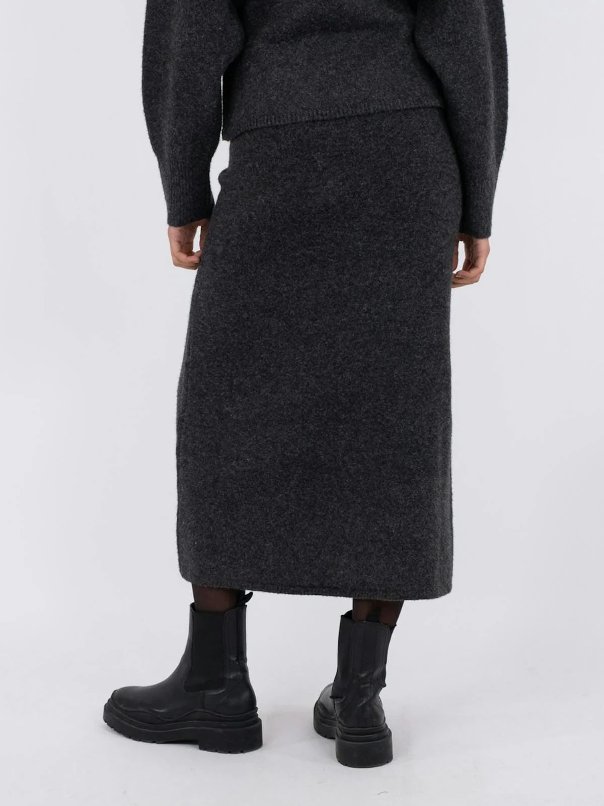 Neo Noir - Ashanti Knit Skirt 161724 - Antracit - Image 5