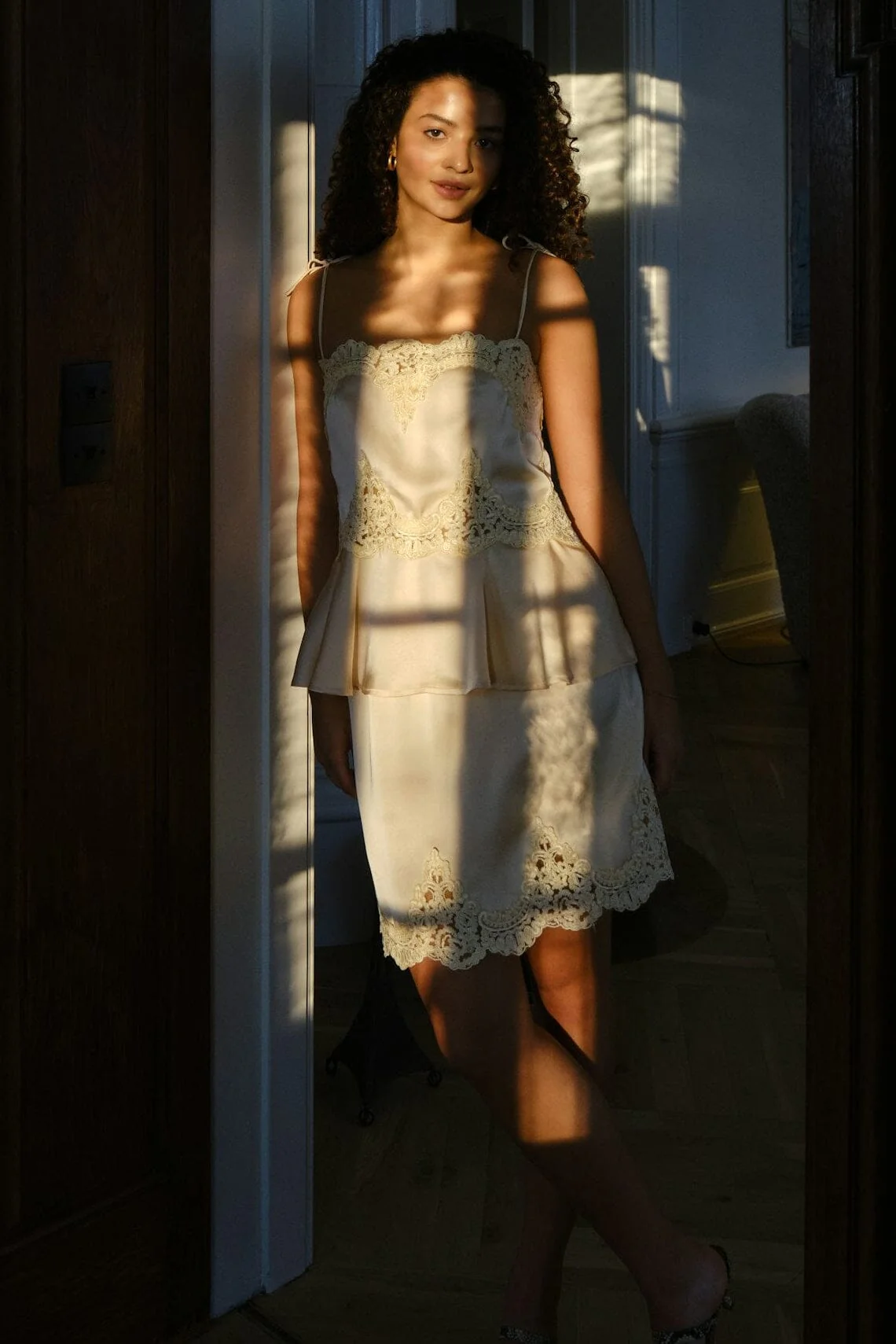 Neo Noir - Benisa Heavy Sateen Skirt 169012 - 191 - Light Yellow - Image 4
