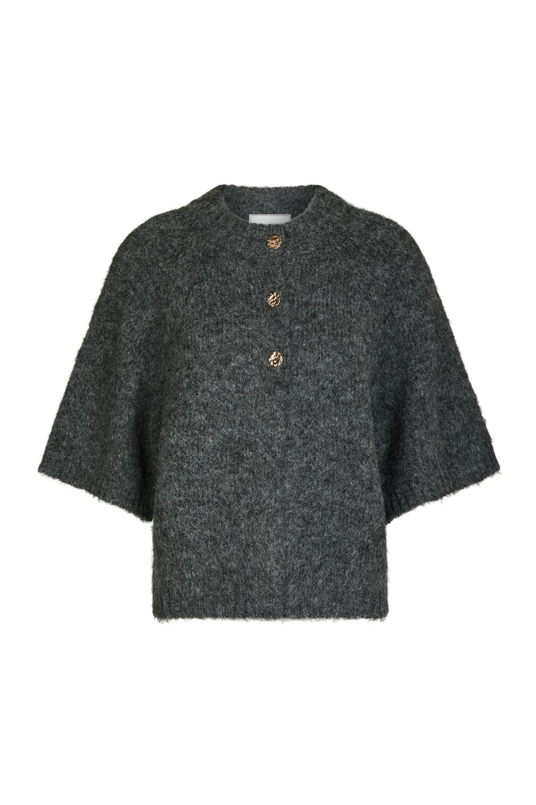 Neo Noir - Benuta Fluffy Knit Cardigan 165816 - 136 - Antracit Melange - Image 5