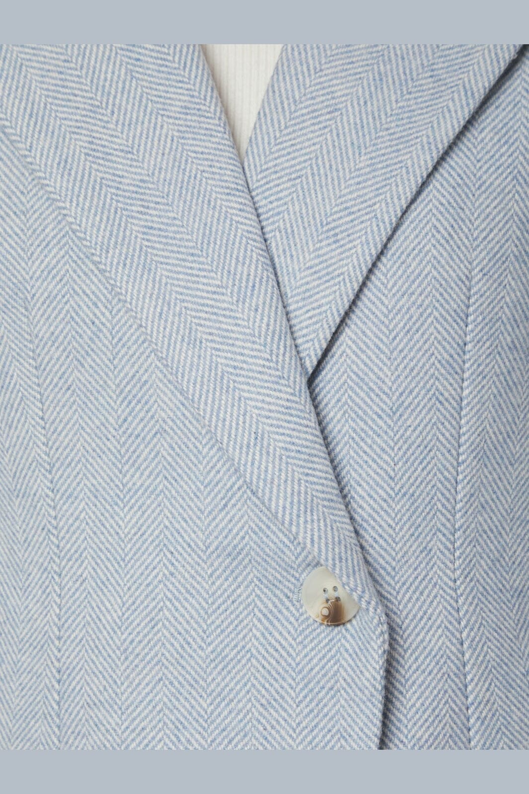 Neo Noir - Bowie Herringbone S Blazer 167664 - 145 - Light Blue - Image 8